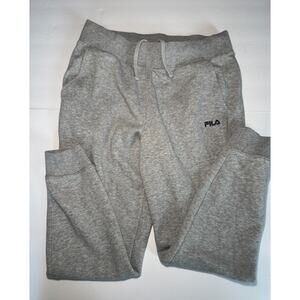 Fila Jogger Sweatpants Gray Fleece Athletic Lounge Men’s Large
